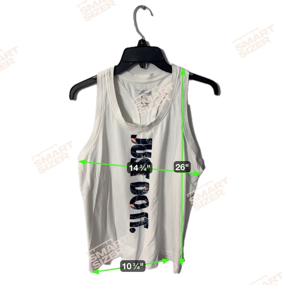 Nike White Tank Top with Graphic Print - Picture 3 of 4